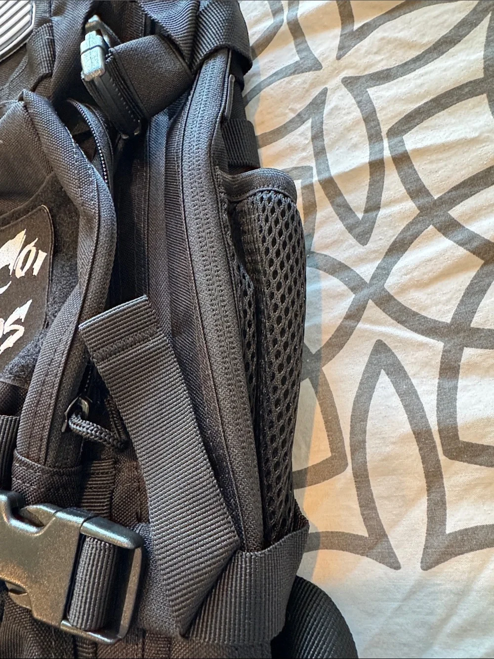 NWT Tough Pro Local Rhode Island Lifting American Military Black Gym Backpack